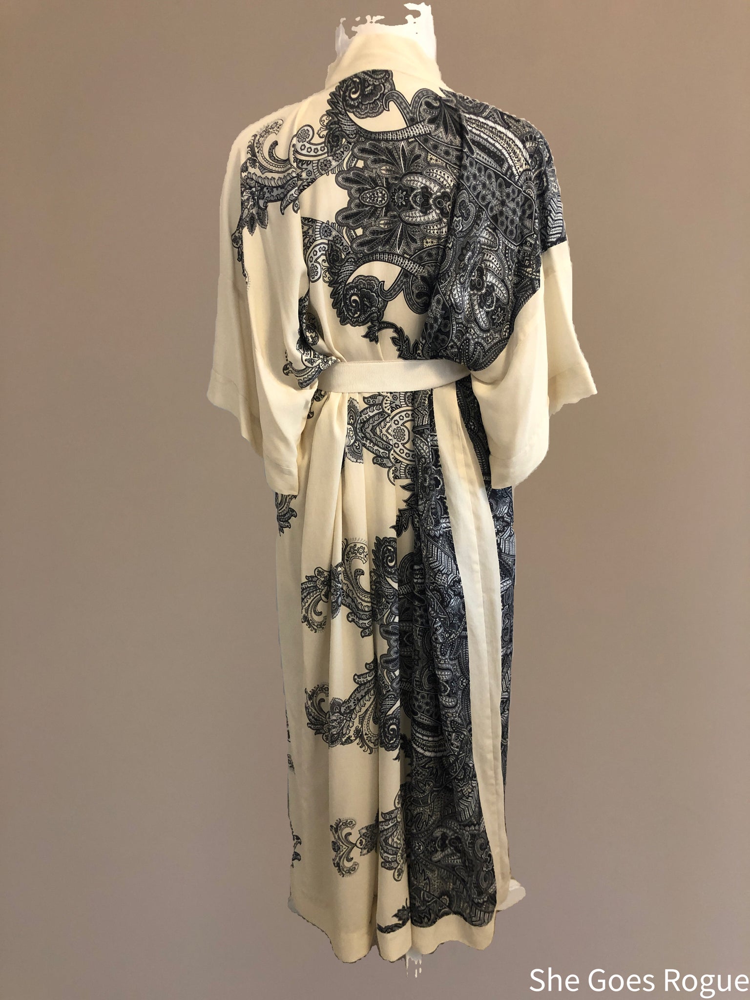 Grey Dragon Kimono Handmade Kimonos She Goes Rogue   