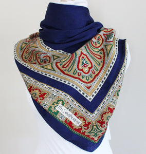 Yves Saint Laurent Vintage Silk Scarf Designer Vintage Scarves SHE GOES ROGUE   