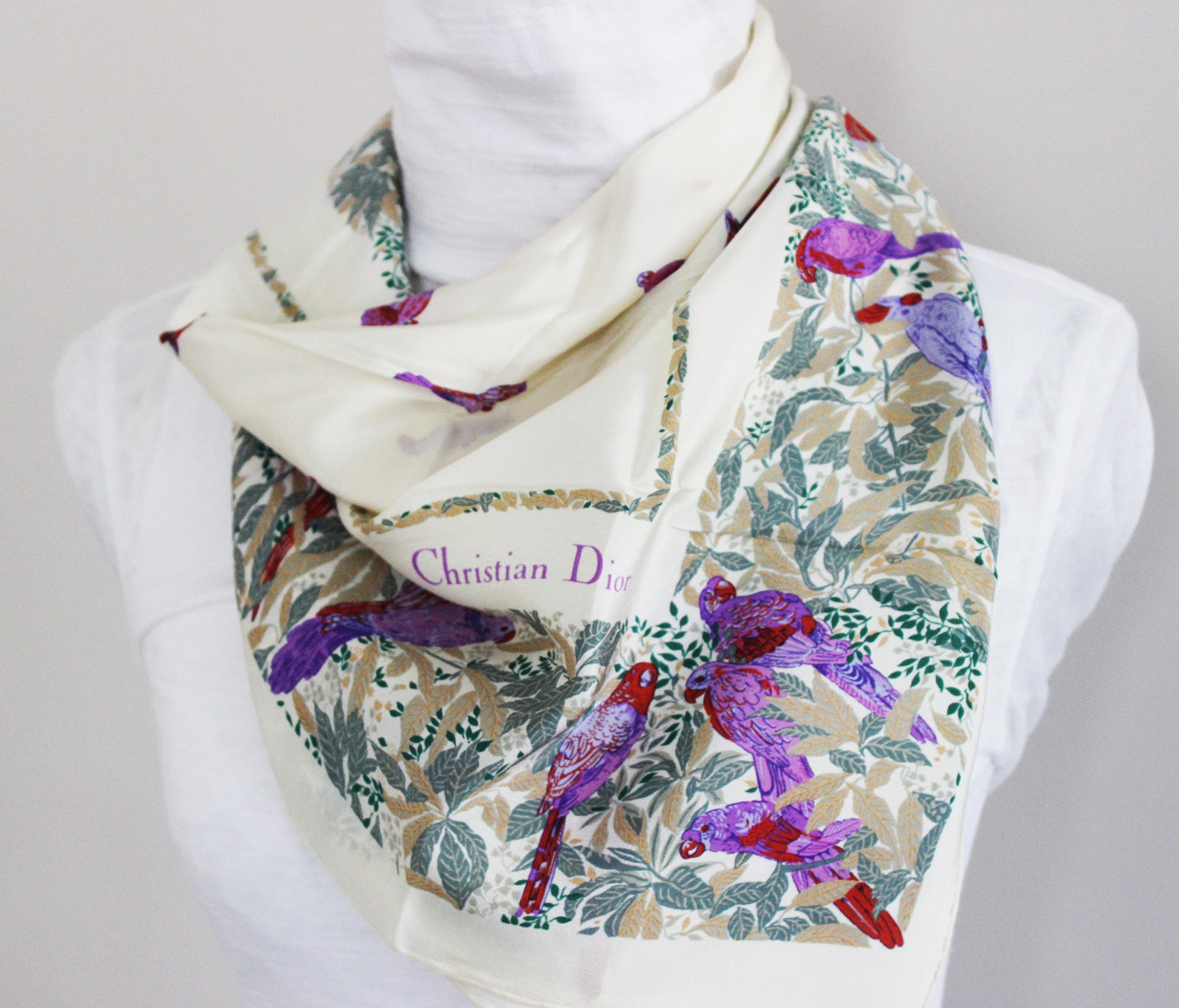Christian dior satin scarf Clearance