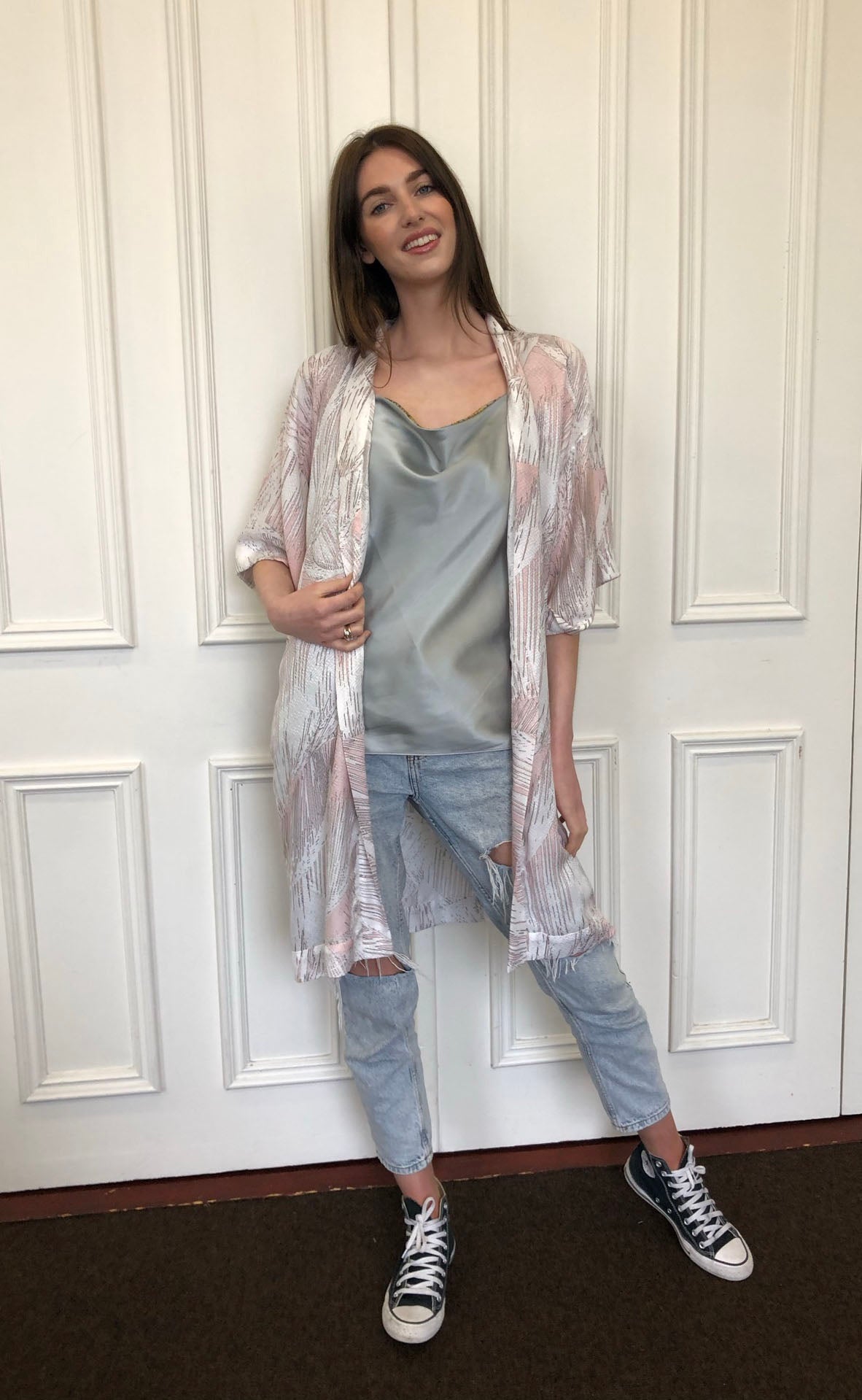 Spring blossom Kimono Handmade Kimonos She Goes Rogue   